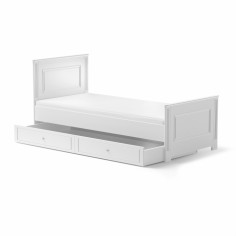 Łóżko Ines White 90x200 z szufladą