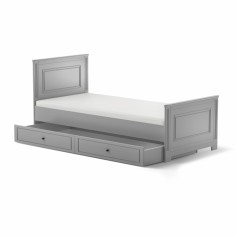 Łóżko Ines Grey 90x200 z szufladą