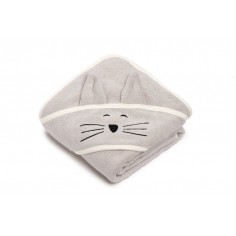 Bambusowy ręcznik kąpielowy light beige - cat